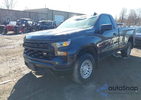 2024 Chevrolet Silverado 1500 4Wd Long Bed Wt из США, поврежденный, VIN 3GCNDAEDXRG317577